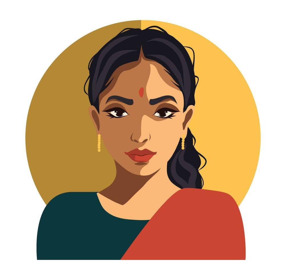 Illustrated portrait of Sailaja